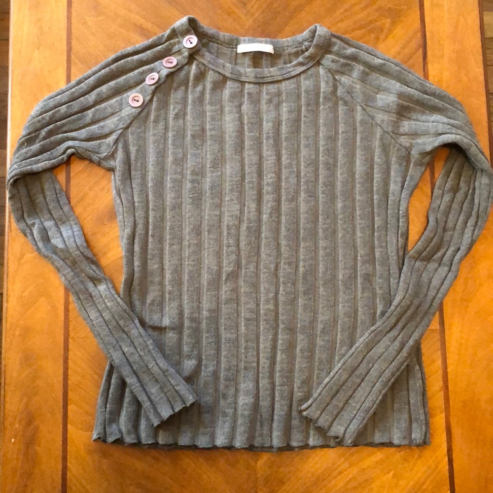 Forever 21 long sleeve ribbed shirt